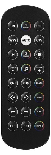 Osram - Lampă de masă LED RGBW dimmabilă SMART+ MAGIC LED/7,5W/230V neagră Wi-Fi + telecomandă