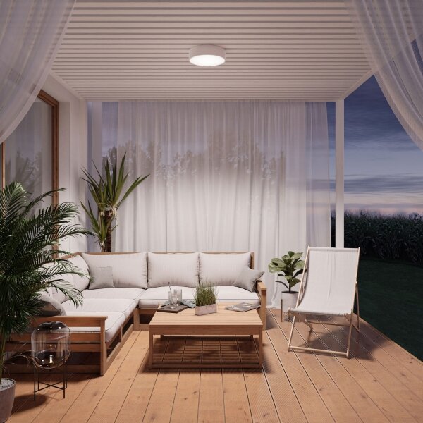 Brilagi - Plafonieră LED RGBW dimabilă pentru baie CLARE, 2xE27/9W/230V, IP54, Wi-Fi, albă