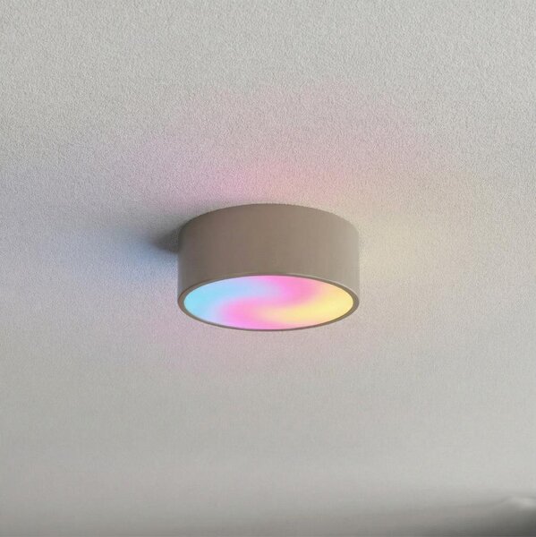 Brilagi - Plafonieră LED RGBW dimmabilă CLARE 1xE27/9W/230V Wi-Fi bej