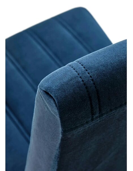 Scaun DIEGO 2, negru/albastru, 47x59x99 cm