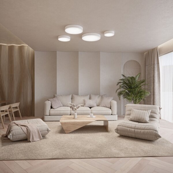 Brilagi - Plafonieră LED RGBW dimabilă CLARE 1xE27/9W/230V Wi-Fi albă