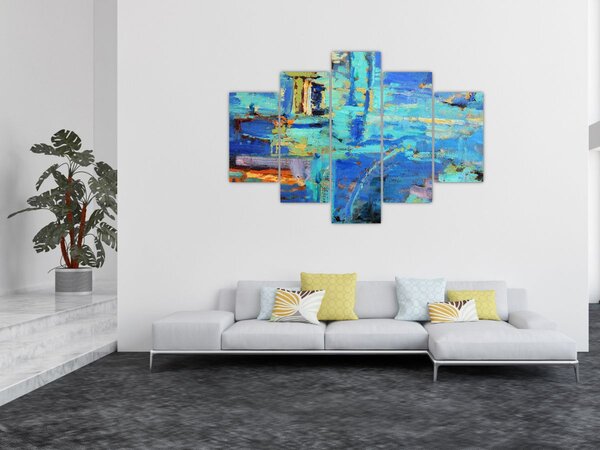 Tablou - pictură abstractă în ulei (150x105 cm)