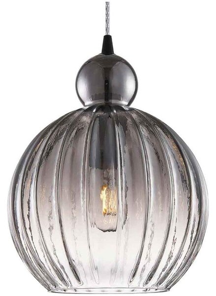 Halo Design 737338 - Pendul pe cablu BALL BALL 1xE27/40W/230V, diam. 32 cm, gri fumuriu