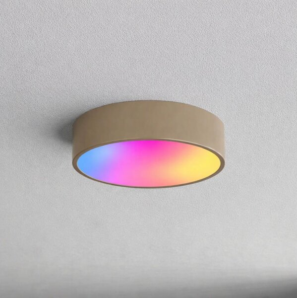 Brilagi - Plafonieră LED RGBW reglabilă CLARE, 2xE27/9W/230V, Wi-Fi, bej