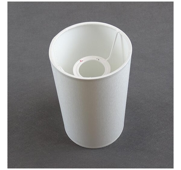 Abajur de schimb pentru lampă de masă TUBA, soclu E27, diametru 12 cm, alb