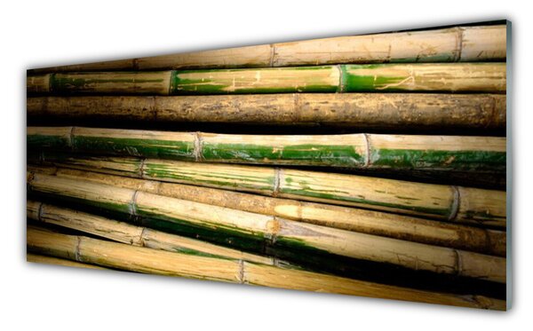 Tablou pe sticla Bamboo Floral Verde