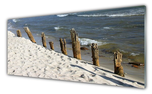 Tablou pe sticla Sea Beach Peisaj Maro Albastru