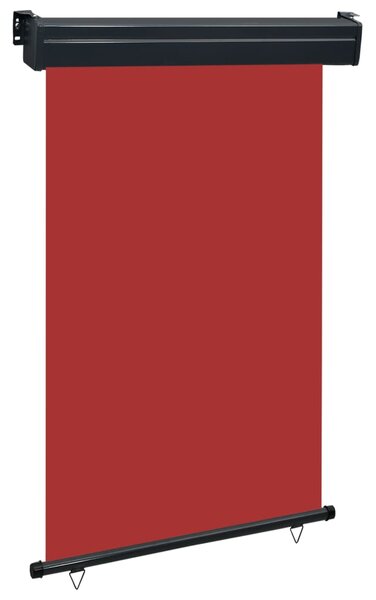 Copertină laterală de balcon, roșu, 120 x 250 cm