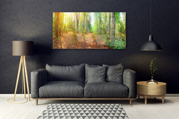 Tablouri acrilice Natural Pădurea Verde Maro