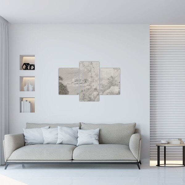 Tablou - Peisaj chinezesc (90x60 cm)