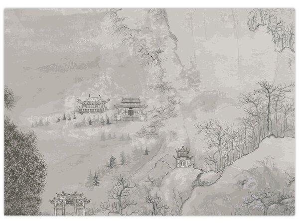 Tablou - Peisaj chinezesc (70x50 cm)