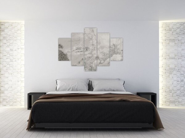 Tablou - Peisaj chinezesc (150x105 cm)