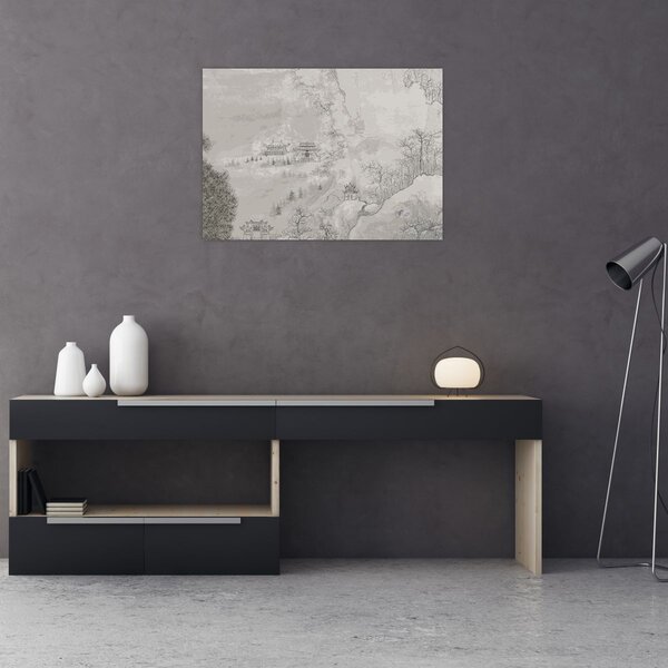 Tablou - Peisaj chinezesc (70x50 cm)