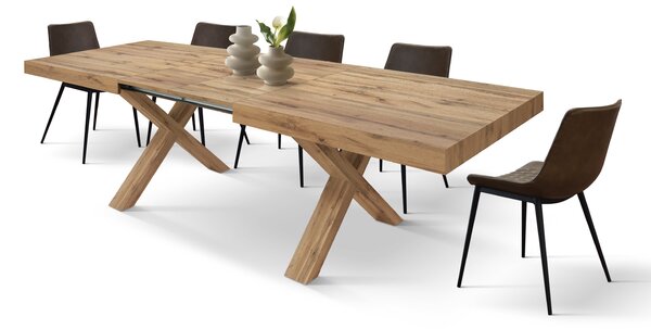 Masa Linda extensibila - RUSTIC INTEGRAL - 160 cm / 90 cm / h 77