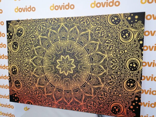 Tablou Mandala de aur orientală