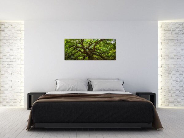 Tablou - Copac verde (120x50 cm)