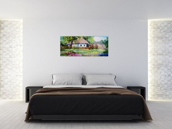 Tablou - Cabană (120x50 cm)