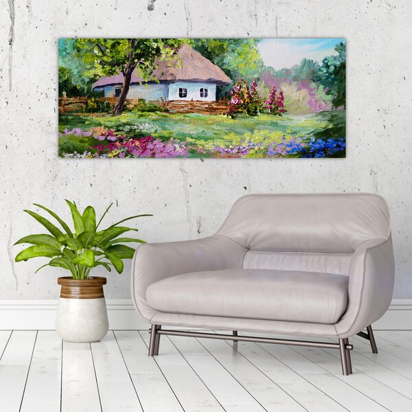 Tablou - Cabană (120x50 cm)
