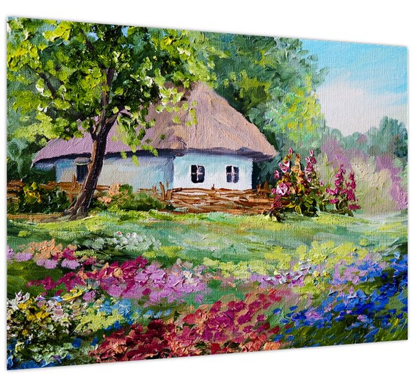 Tablou - Cabană (70x50 cm)