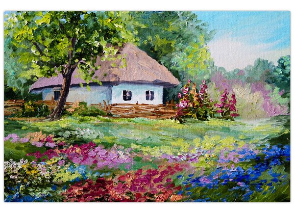 Tablou - Cabană (90x60 cm)