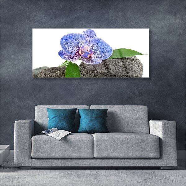Tablouri acrilice Flower Floral Purple Verde