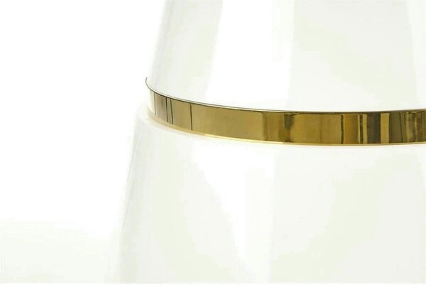 Masa rotunda 120 VEGAS, alb/auriu, MDF/metal
