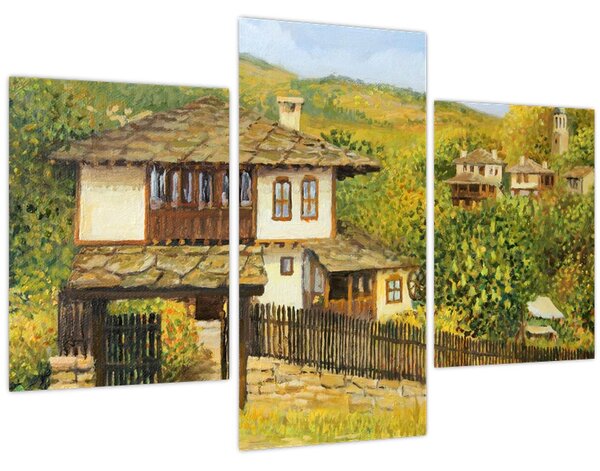 Tablou - Cabane în timpul verii (90x60 cm)
