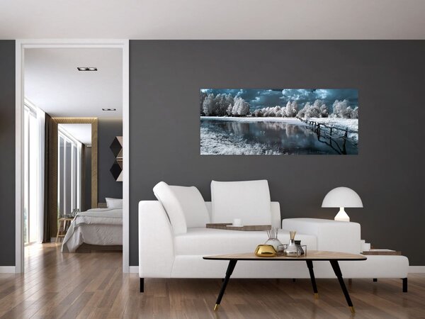 Tablou - Peisaj înghețat (120x50 cm)
