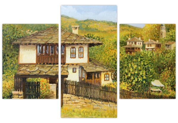 Tablou - Cabane în timpul verii (90x60 cm)