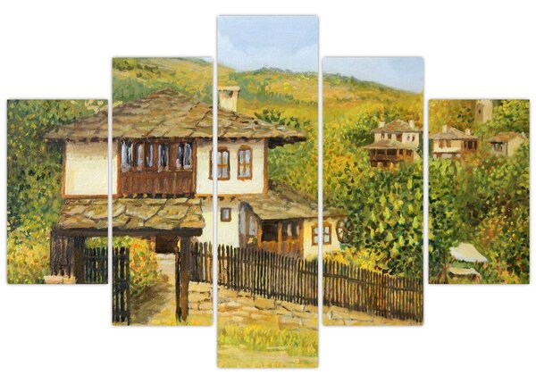 Tablou - Cabane în timpul verii (150x105 cm)