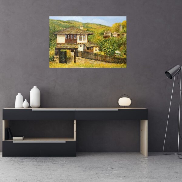 Tablou - Cabane în timpul verii (90x60 cm)