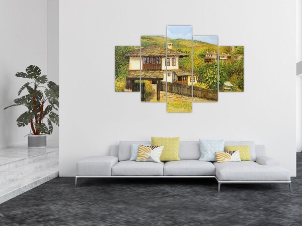Tablou - Cabane în timpul verii (150x105 cm)
