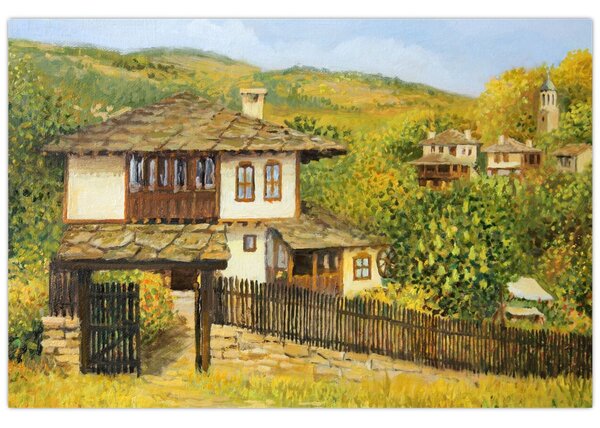 Tablou - Cabane în timpul verii (90x60 cm)