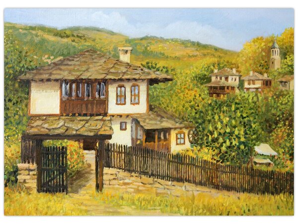 Tablou - Cabane în timpul verii (70x50 cm)