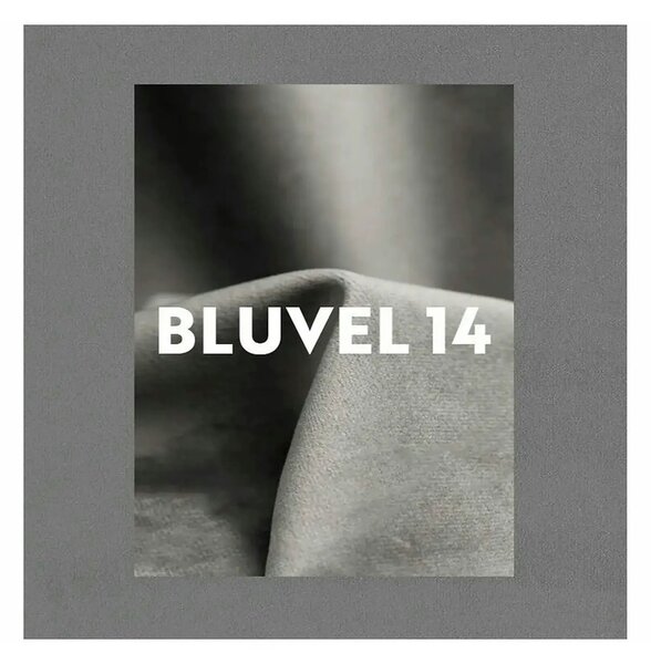 Scaun MONTI, gri - Bluvel 14, stofa catifelata/metal, 51x60x88 cm