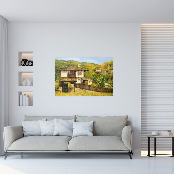 Tablou - Cabane în timpul verii (90x60 cm)