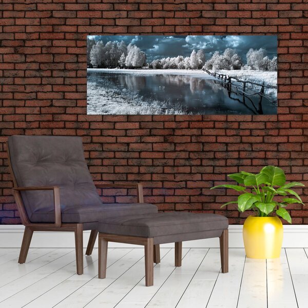 Tablou - Peisaj înghețat (120x50 cm)