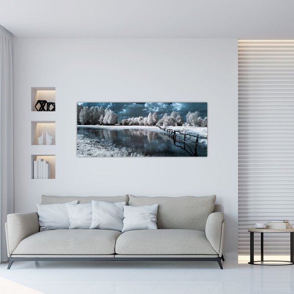 Tablou - Peisaj înghețat (120x50 cm)