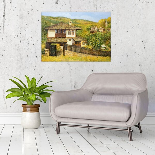 Tablou - Cabane în timpul verii (70x50 cm)