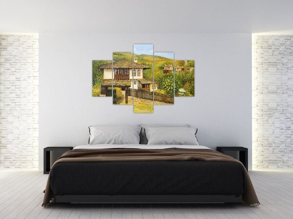 Tablou - Cabane în timpul verii (150x105 cm)