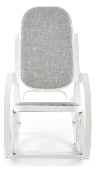 Balansoar MAX BIS PLUS, lemn curbat/stofa clasica gri/alb, 52x90x95 cm