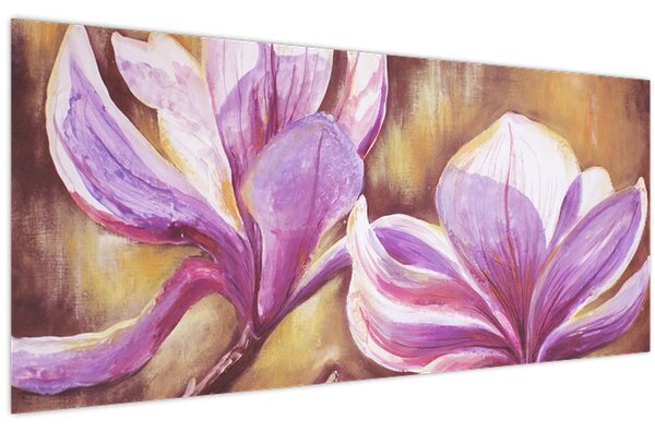 Tablou - Flori de magnolie (120x50 cm)