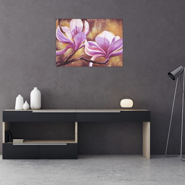 Tablou - Flori de magnolie (70x50 cm)