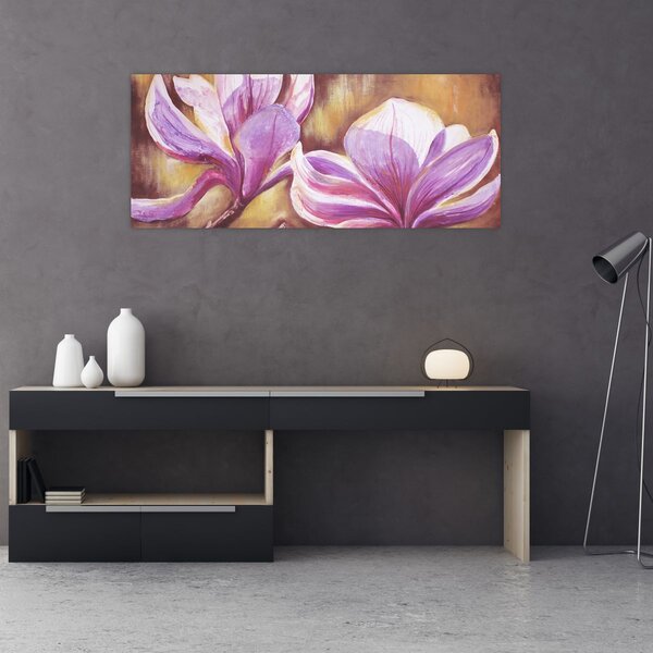 Tablou - Flori de magnolie (120x50 cm)