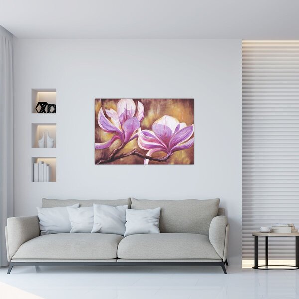 Tablou - Flori de magnolie (90x60 cm)