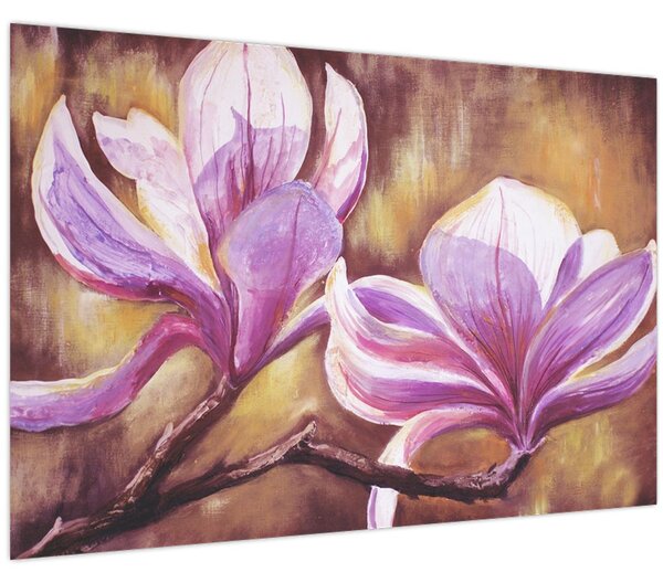 Tablou - Flori de magnolie (90x60 cm)