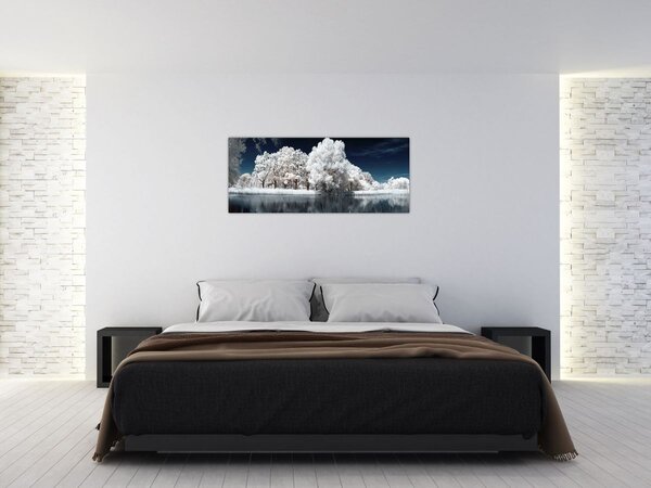Tablou - Albă ca Zăpada Albă ca Zăpada Copaci (120x50 cm)