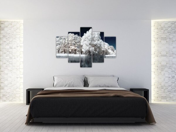 Tablou - Albă ca Zăpada Albă ca Zăpada Copaci (150x105 cm)