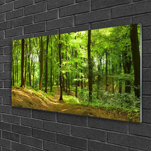 Tablouri acrilice Natural Pădurea Verde Maro