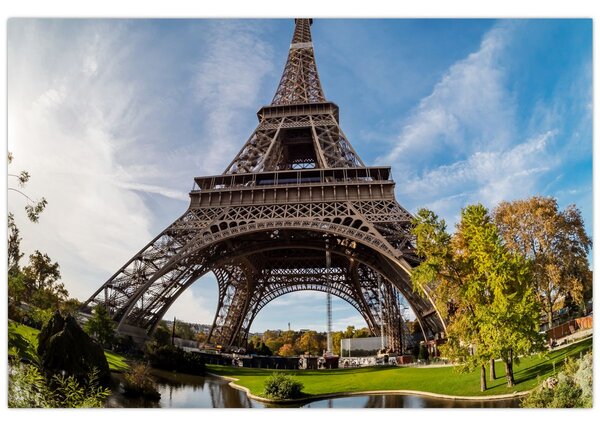 Tablou - Turnul Eiffel colorat (90x60 cm)